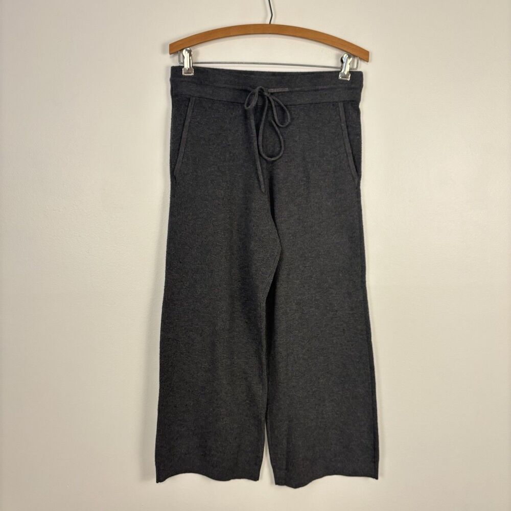 Vineyard Vines Womens Size Small Gray Cozy Waffle Sweater Pants Sweatpants Crop